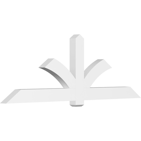 Ekena Millwork Redmond Architectural Grade PVC Gable Bracket, 96"W x 32"H x 4"D x 6"F, 8/12 Pitch GBP096X32X0406RED00 - main